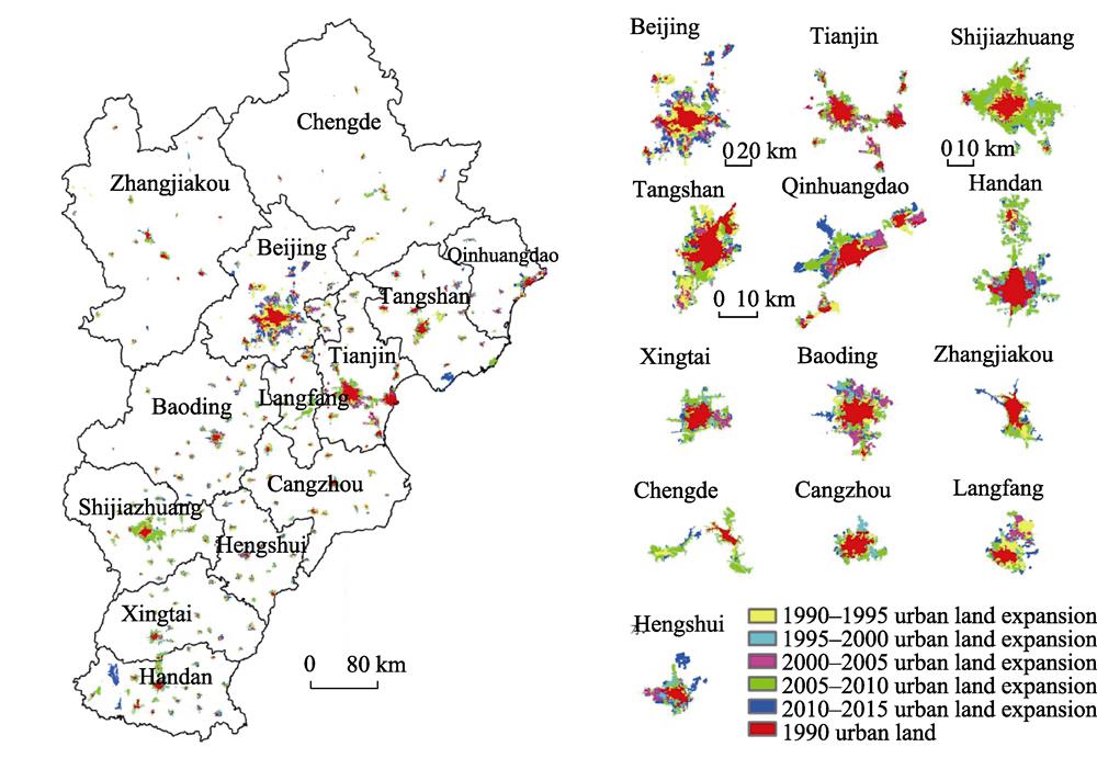 Urban land expansion in the Jing-Jin-Ji urban agglomeration
