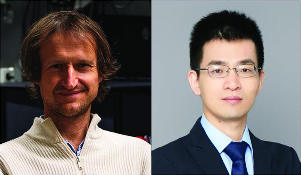 Mario Agio (Univ. of Siegen & CNR-INO; photo credit, S. Nimmrichter) (left); Chao-Yang Lu (USTC) (right).