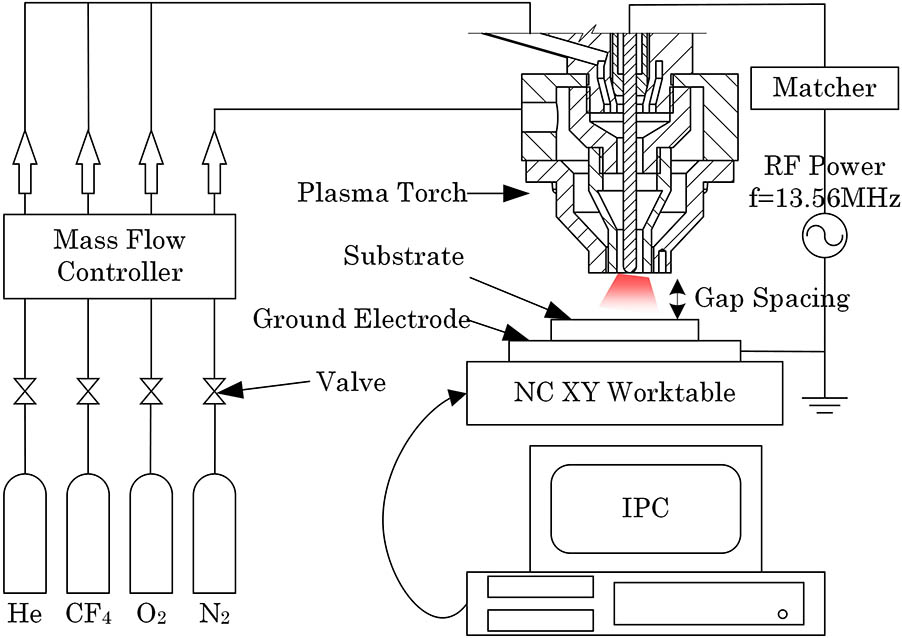 Schematic diagram of the APPP setup.