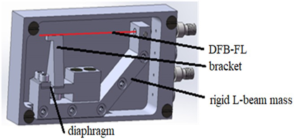 Structural diagram of the flow sensor based on the DFB-FL.