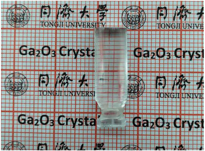 The 0.02 mol% Fe: β-Ga2O3 single crystal.