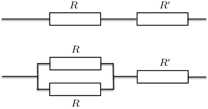The R and R′ indicate the resistance of the heaters and the total resistance of the other part of the assemblies, respectively. P = I2(R + R′), under the same heating power, the total resistance decreases and the total current augments, which increases the heat generated in R′ and decreases the heat generated in the heaters. So the method of double-layer heaters can slow down the rapid rise of the cavity temperature.