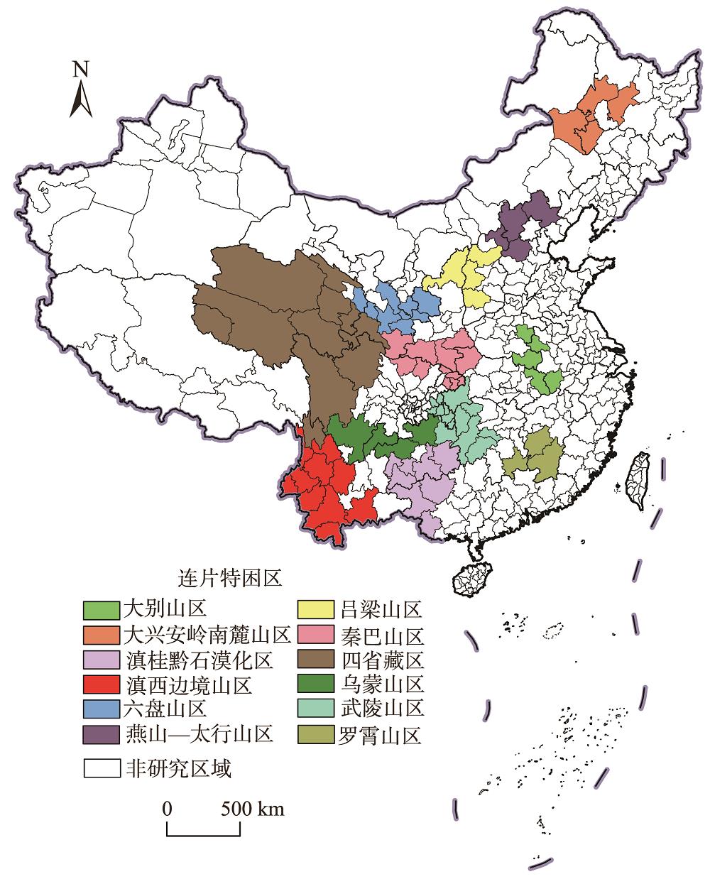 研究区域示意图注:该图基于自然资源部标准地图服务网站下载的审图号为GS(2019)1815号的中国标准地图绘制,底图无修改,下同。
