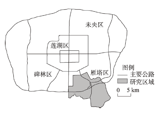 Map of Xi'an Qujiang New District