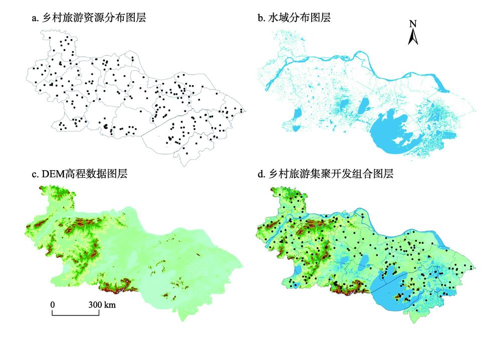 The diagram of the multidimensional nested composition about geographical environment with the development of rural tourism cluster in South Jiangsu