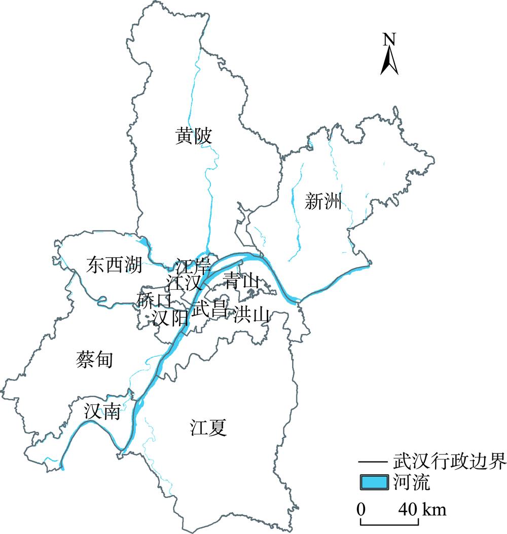 The location of Wuhan