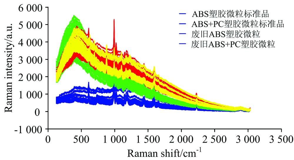 Raw Raman spectra of plastic cement sample