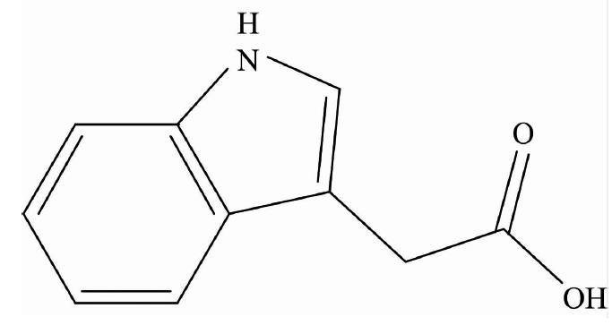 Structure of indole-3-acetic acid (IAAH)