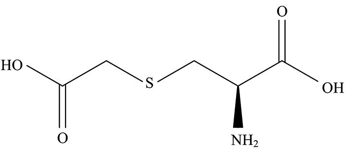 Structure of carbocysteine drug
