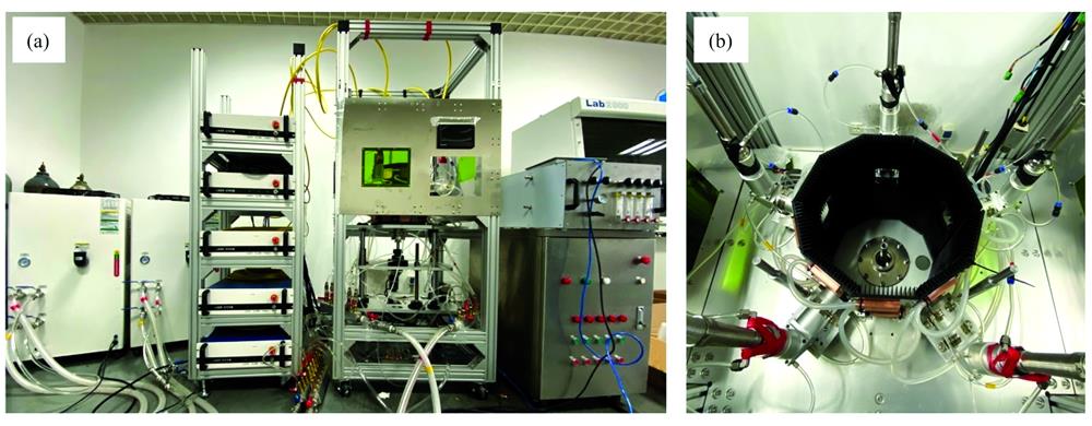 LVSP growth device(a): Laser-induced vapor growth device for microcrystal; (b): Growth platform