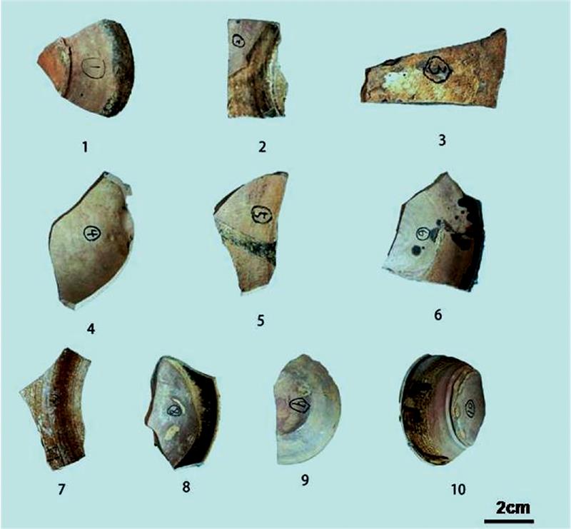Ancient porcelain samples excavated from Dongmendu Kiln