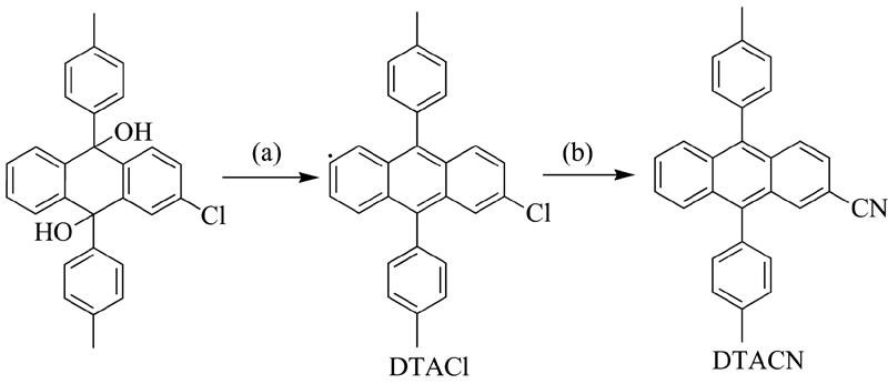 The synthetic routes of DTACl and DTACN