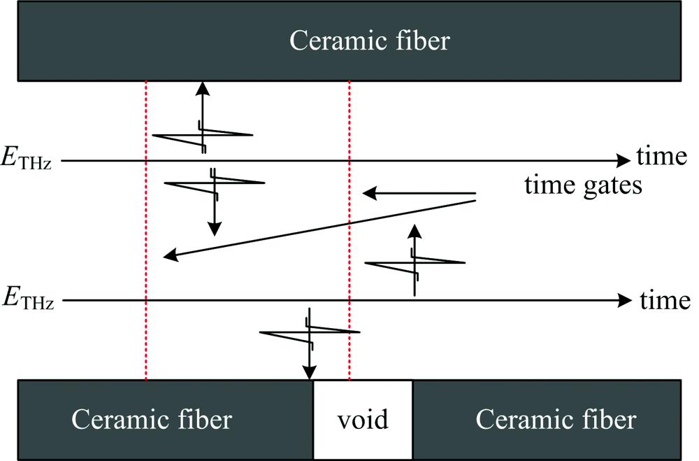 Schematic diagram of terahertz wave transmission response