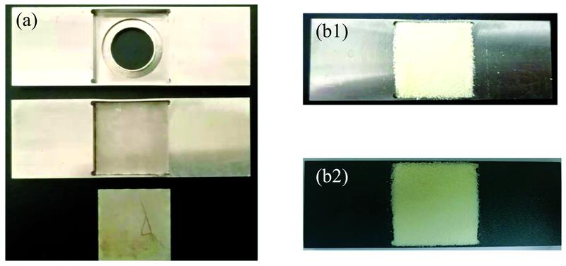 Schematic diagram of sample preparation(a): Mold drawing required for double-layer sample;(b1): Double-layer sample drawing; (b2): Mixed sample drawing