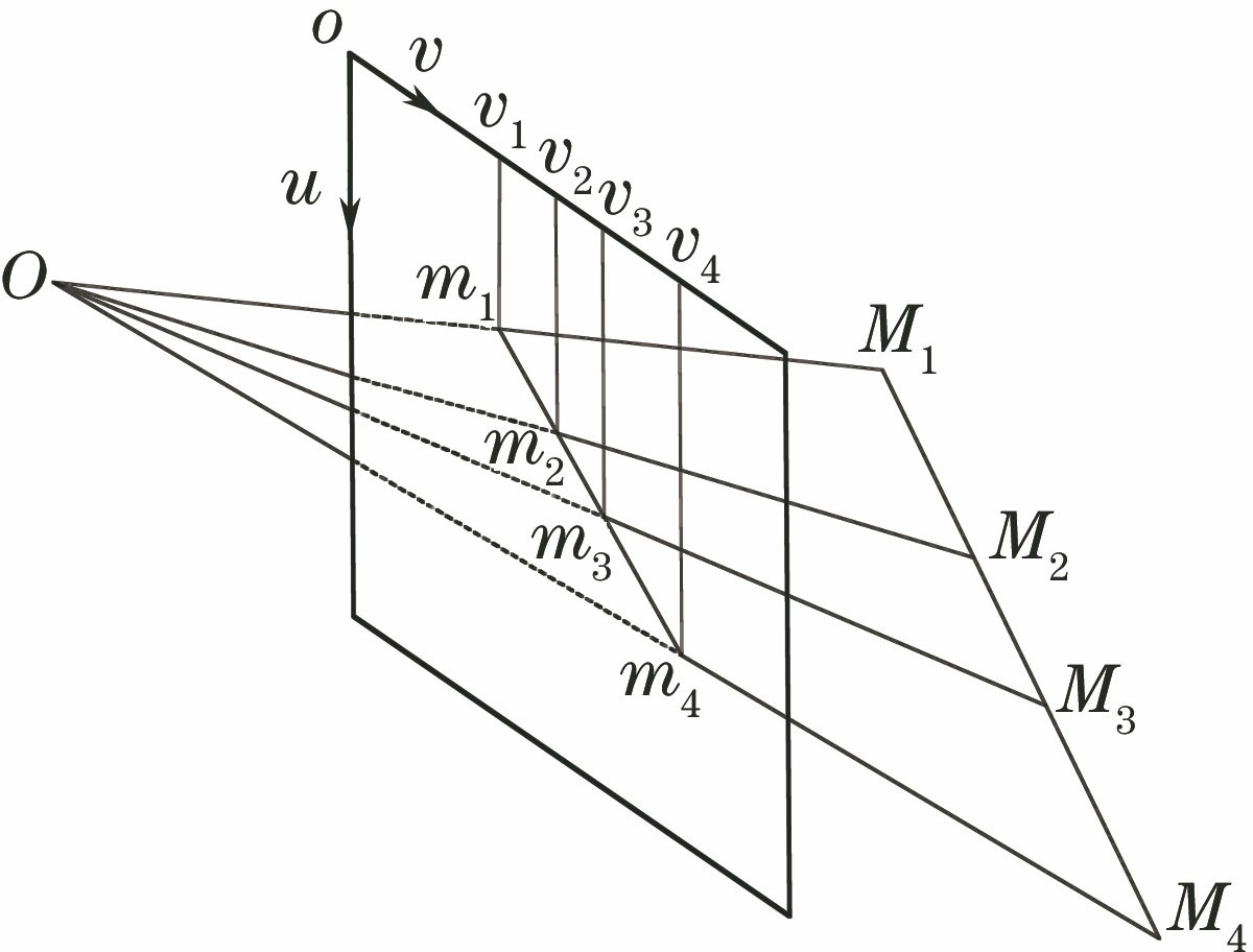 Cross ratio invariant of 1D homograph