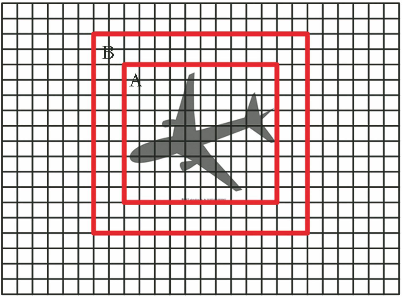 Imaging sketch of target on focal plane array infrared detector