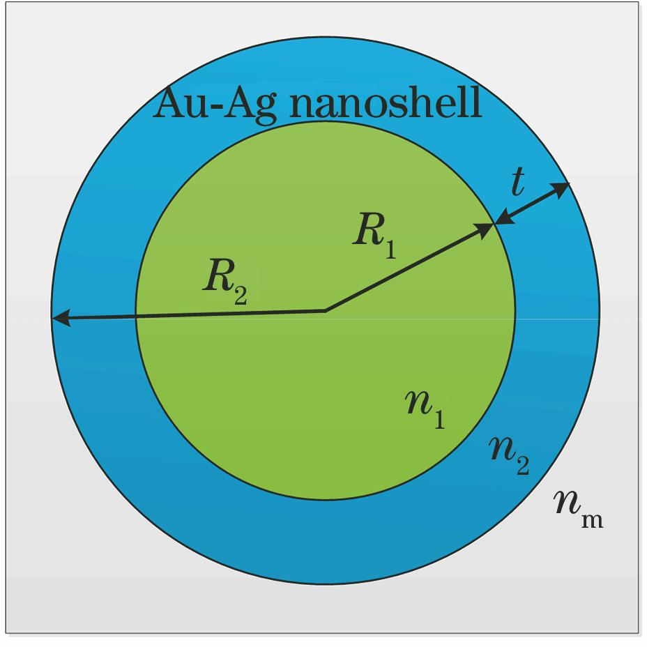 Geometric model of the Au-Ag alloy nanoshell