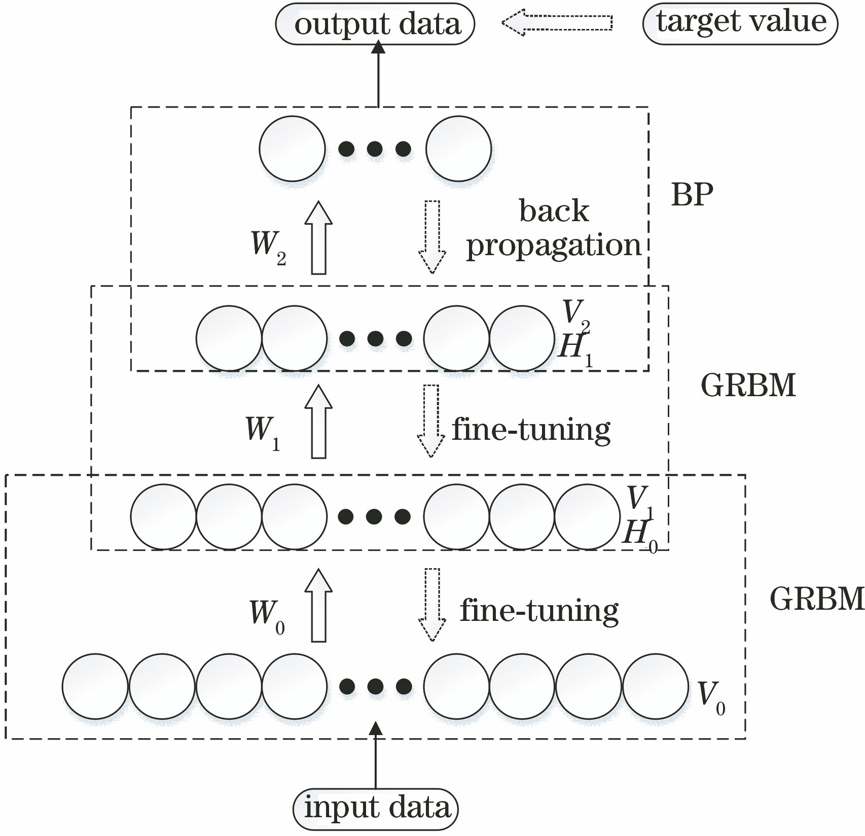 DBN model structure diagram