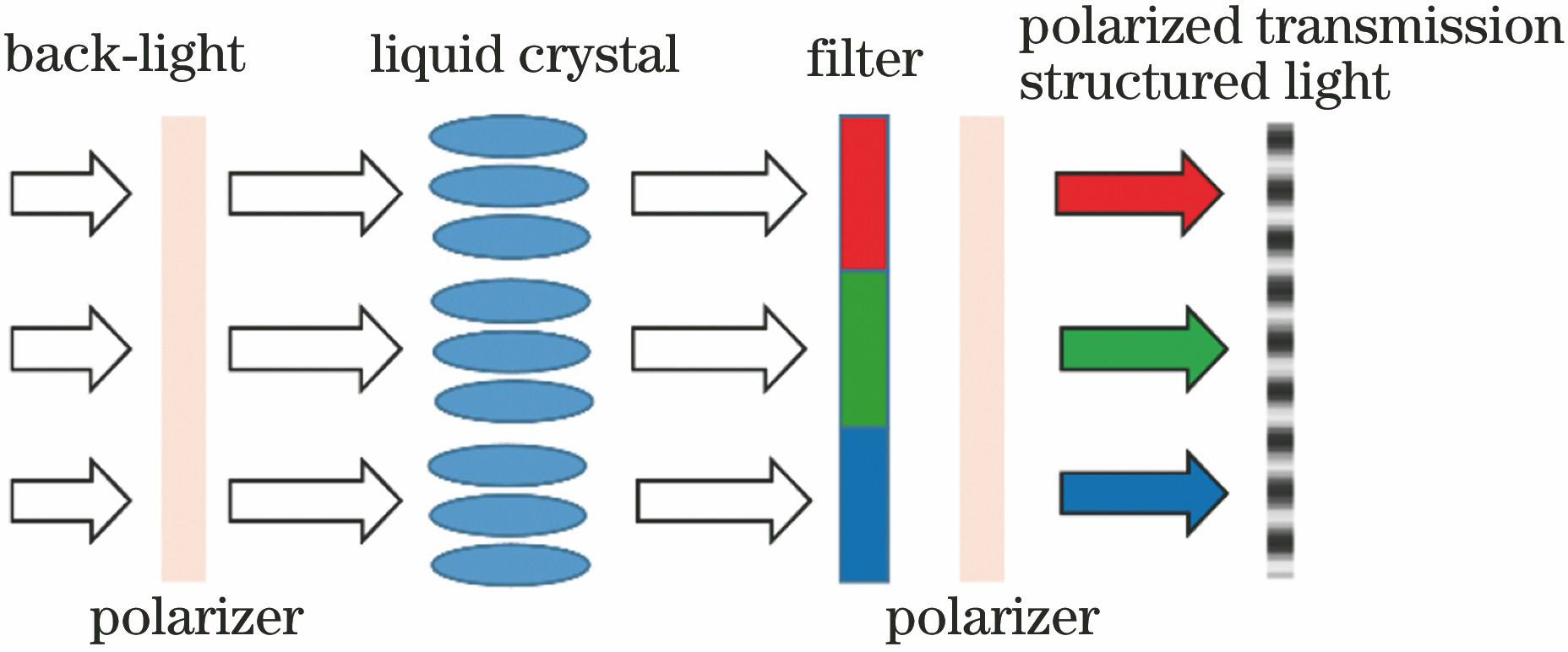 Schematic of generation principle for polarized transmission structured light