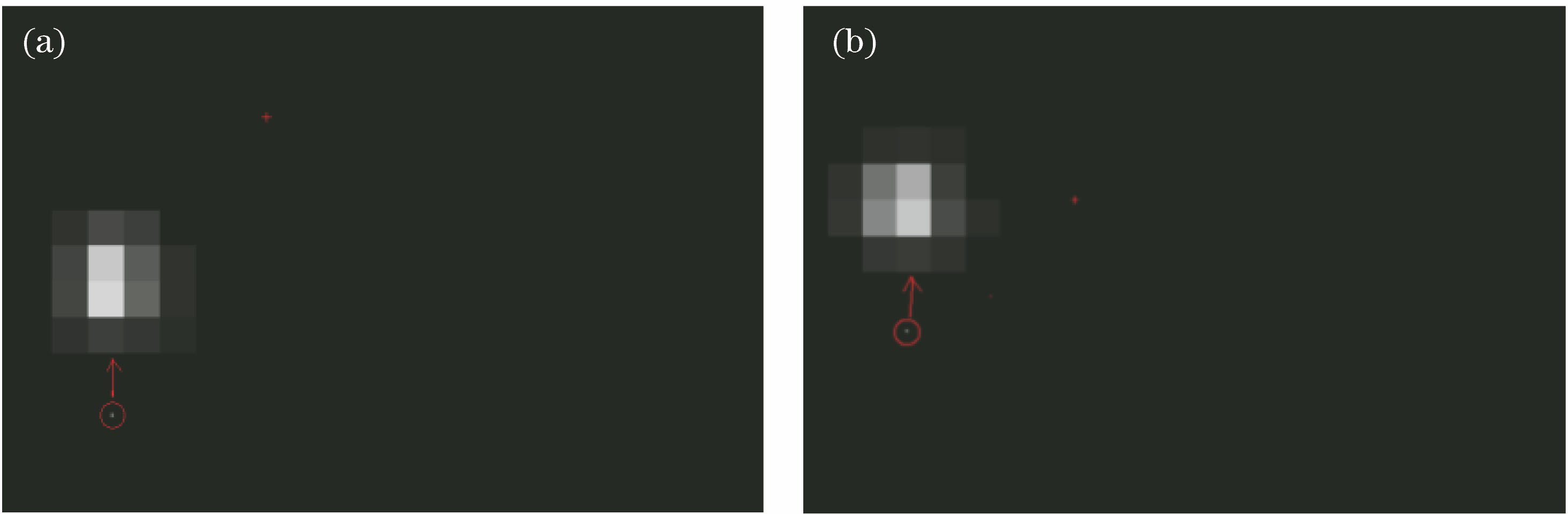 On-orbit examples of signals and ghosts. (a) Example 1; (b) example 2