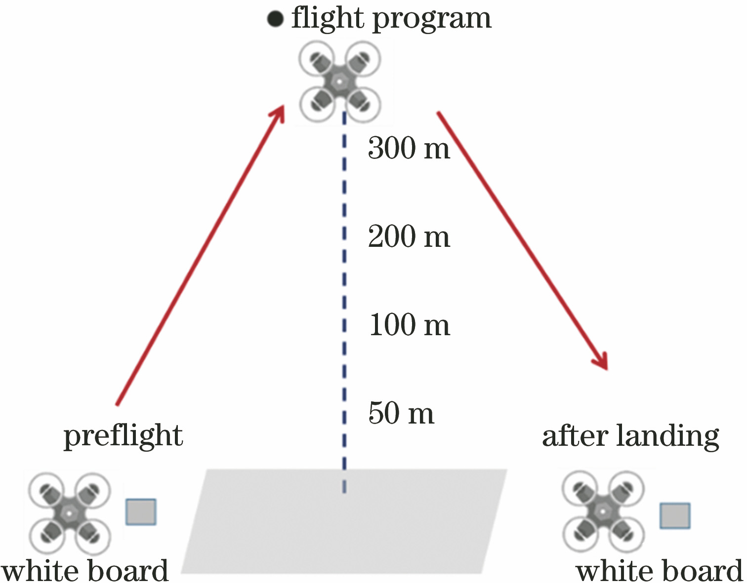 Schematic diagram of UAV observation scheme