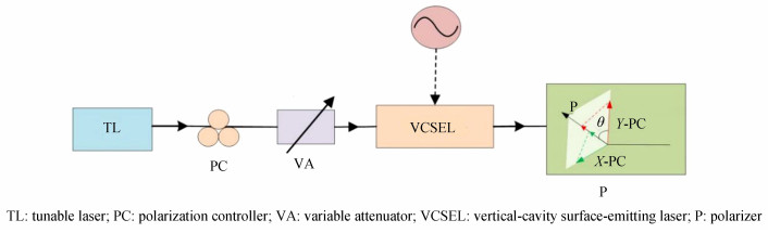Schematic diagram of a broadband OFC generation based on a current-modulated 1 550 nm-VCSEL under optical injection