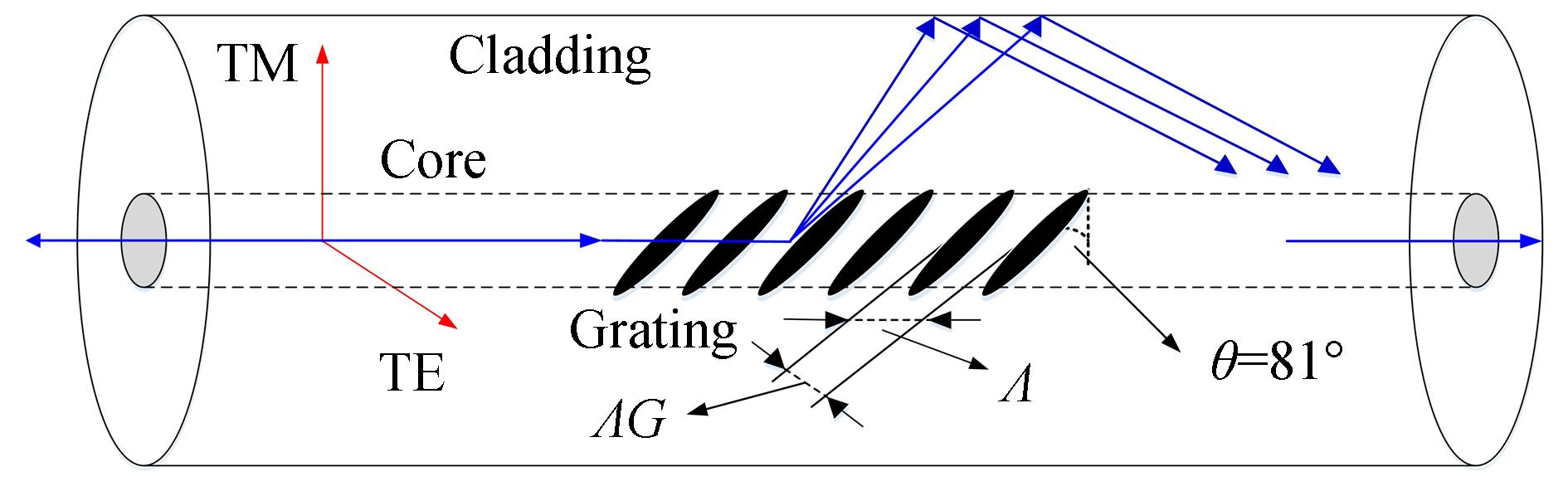 Schematic diagram of optical path coupling of a thin-diameter 81°ExTFG