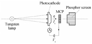 Diagram of cathode sensitivity test set