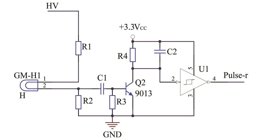 Signal processing circuit for GM counter
