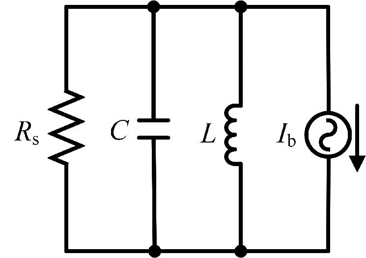 Model of electrical model of resonance cavity