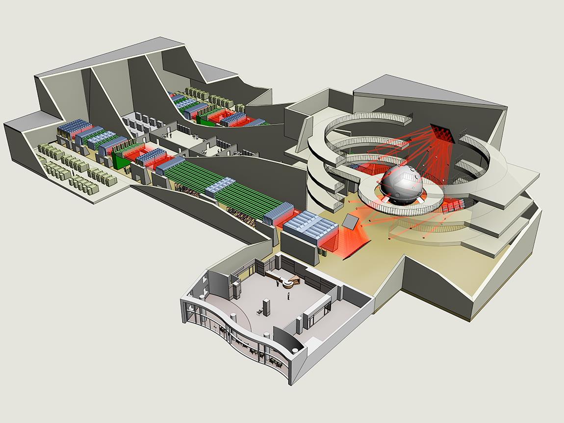 Original concept of the HiPER facility for demonstration of direct-drive laser fusion[4" target="_self" style="display: inline;">4].