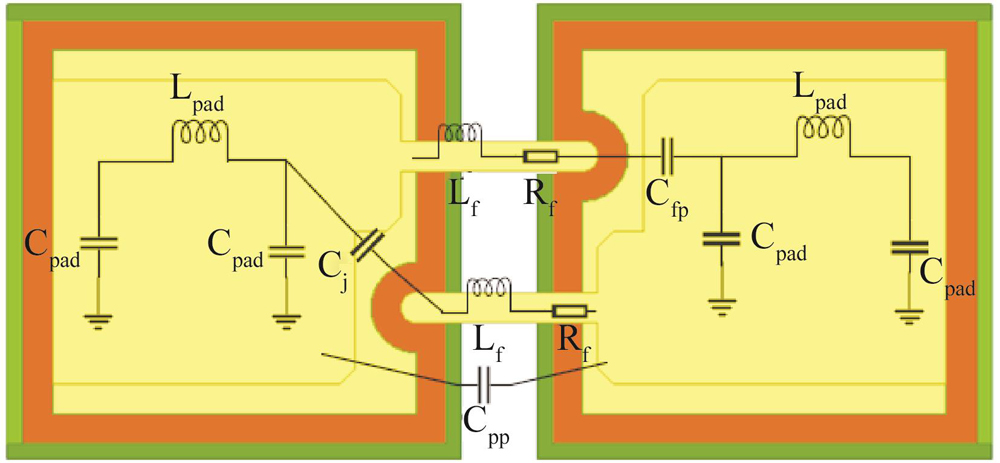 Top view of anti-parallel Schottky diode