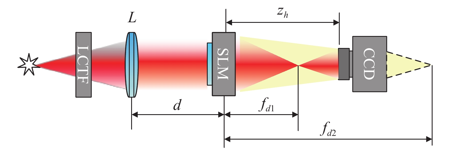 Optical path diagram of FINCH record. LCTF, liquid crystal tunable filter; SLM, spatial light modulator; CCD, charge-coupled device