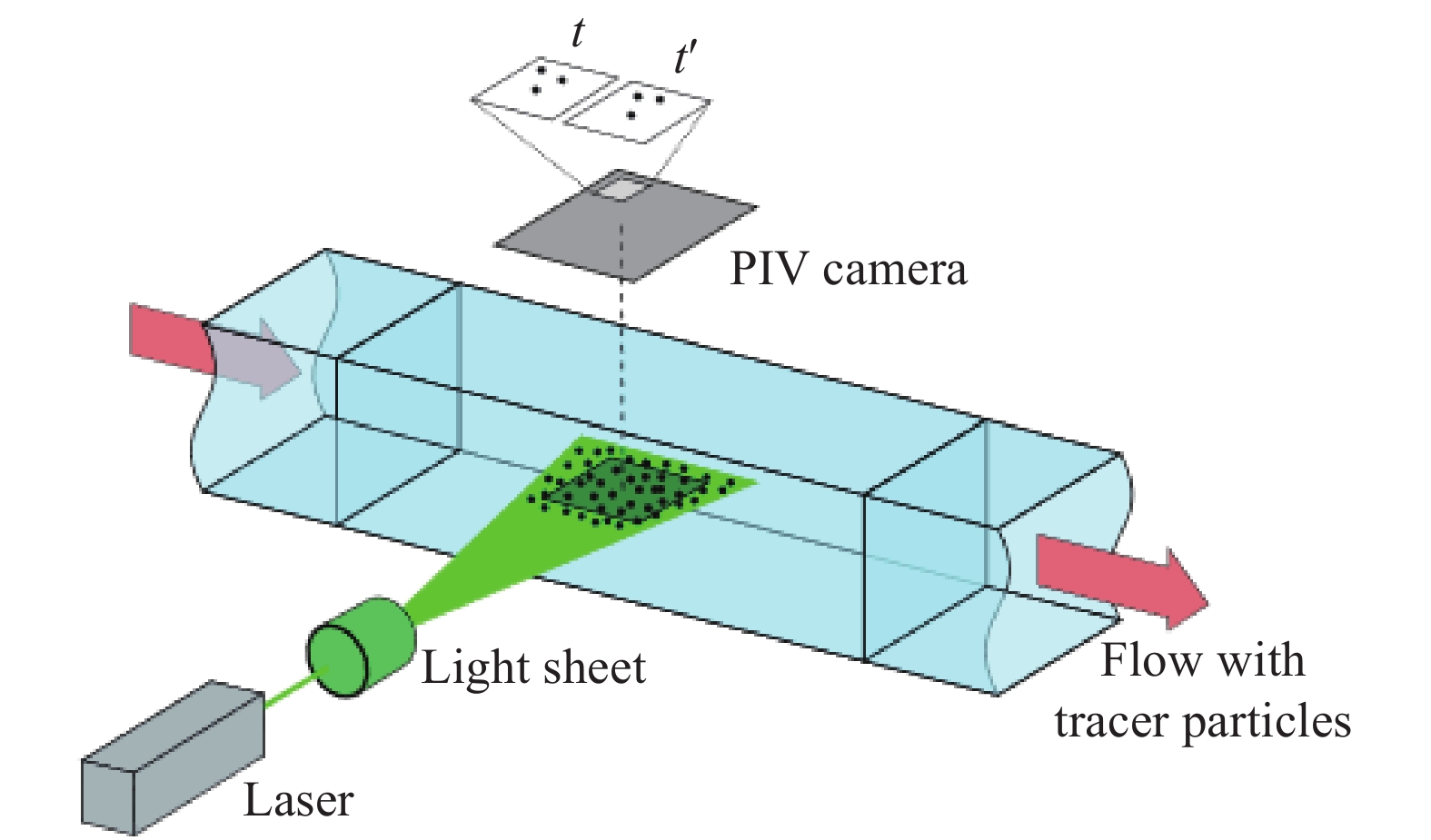 Principle of particle image velocimetry