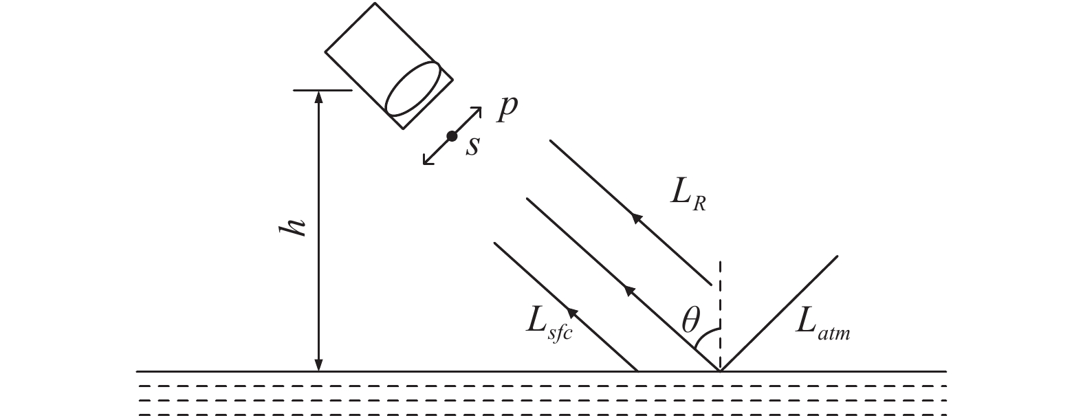 Photoelectric polarization detection model for water surface