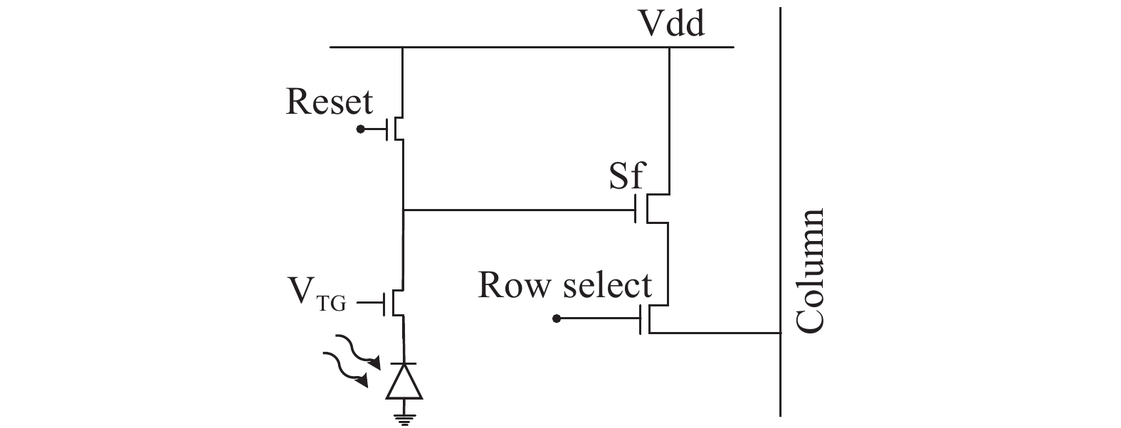 4T pixel unit schematic