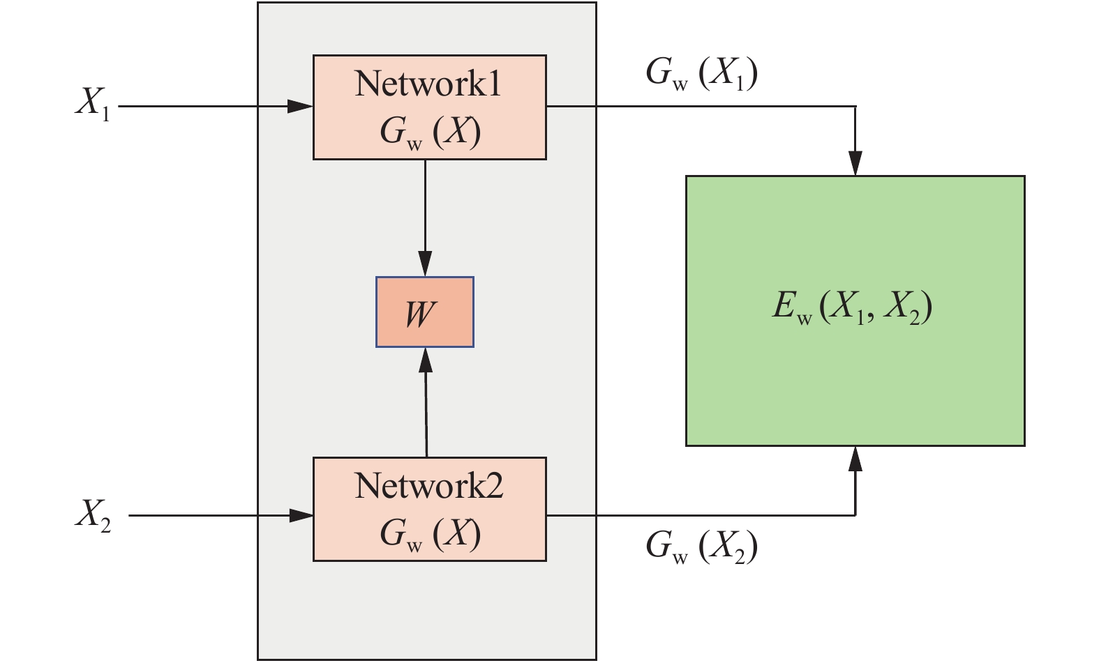 Framework of Siamese network