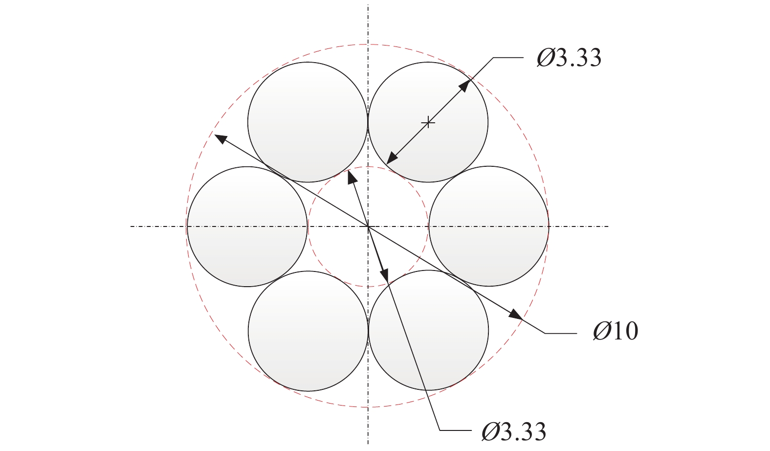 Distribution diagram of 6-units micro-lens array