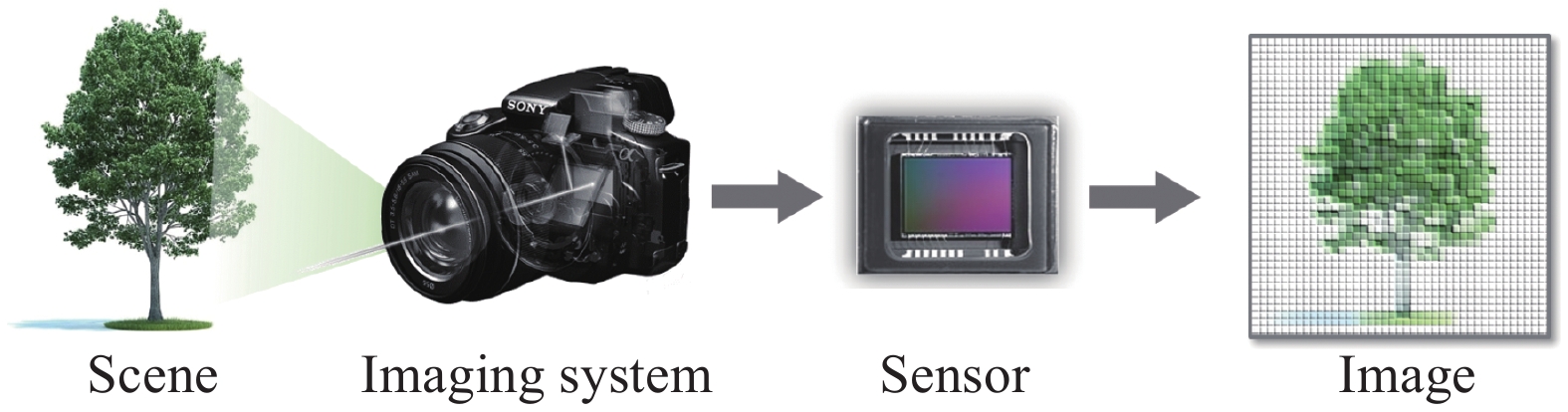 Conventional optical imaging process