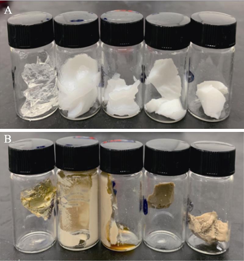Appearance of composite hydrogels before and after autoclaving