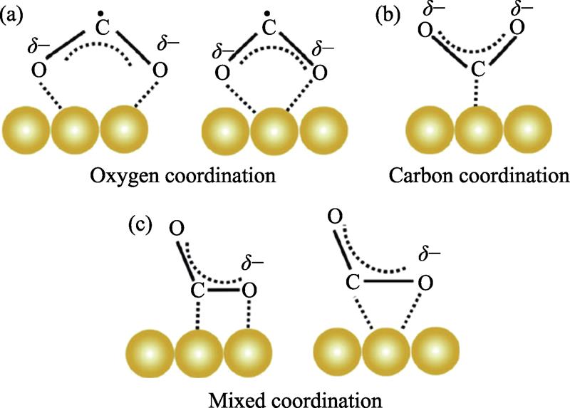 Different CO2 adsorption modes on the surface of photocatalysts[4]