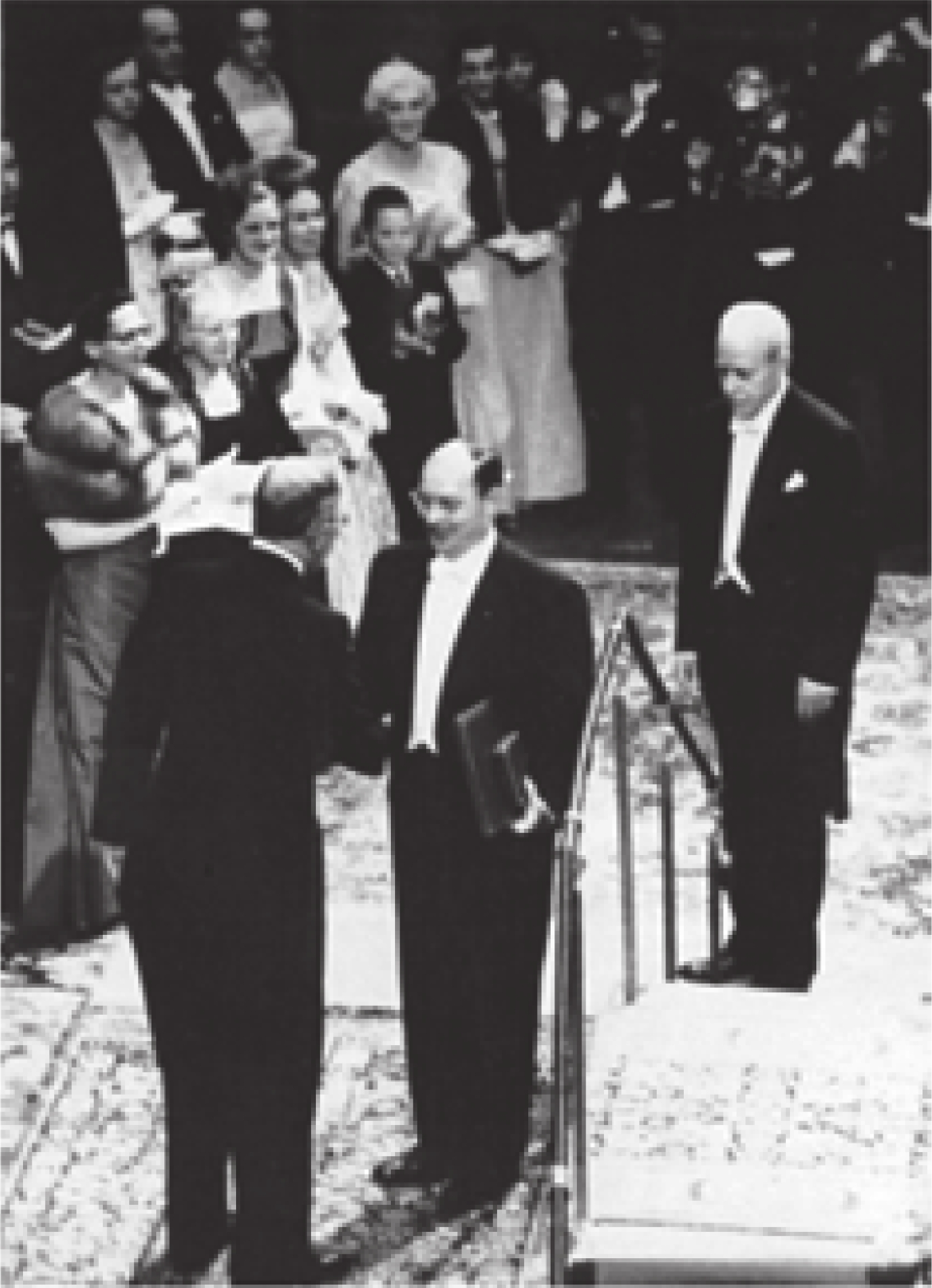 John Bardeen receiving Physics Nobel prize in 1956. Reprinted from Ref. [3].