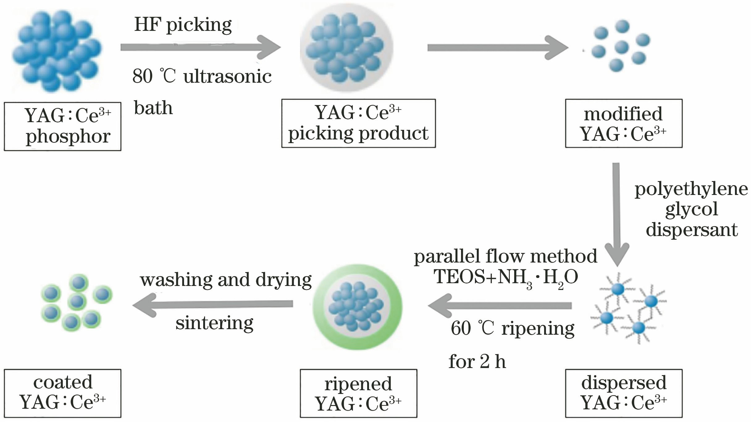 Flow char of coating process