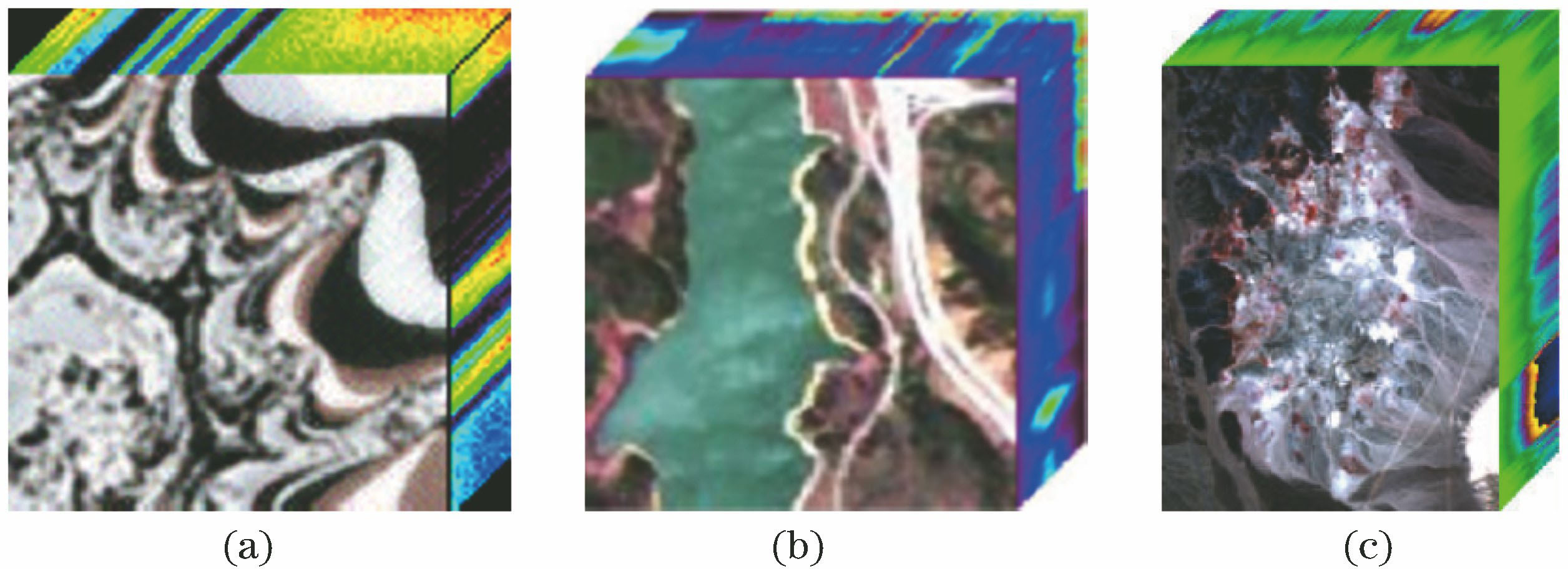 Hyperspectral images. (a) Fractal1; (b) Jasper; (c) Cuprite