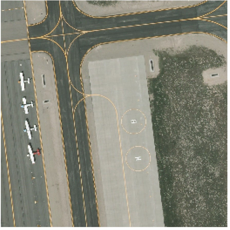 Visible image of airport