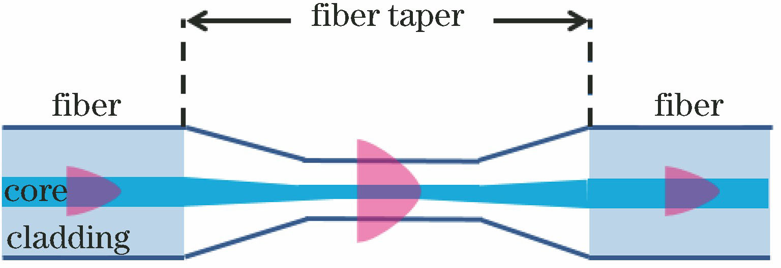Schematic of fiber taper