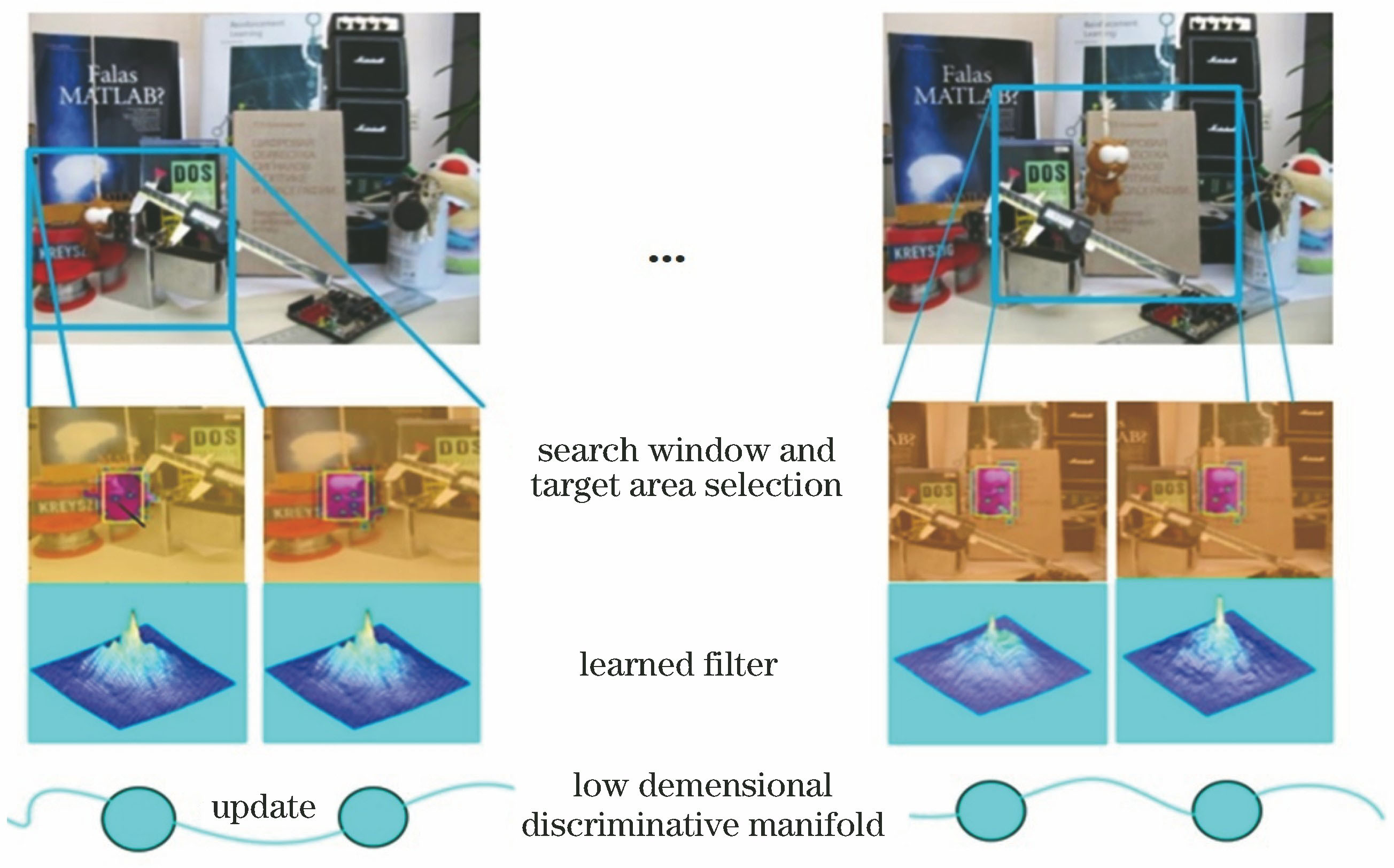 Temporal consistency constraints with object area selection function explained by sequence Tiger