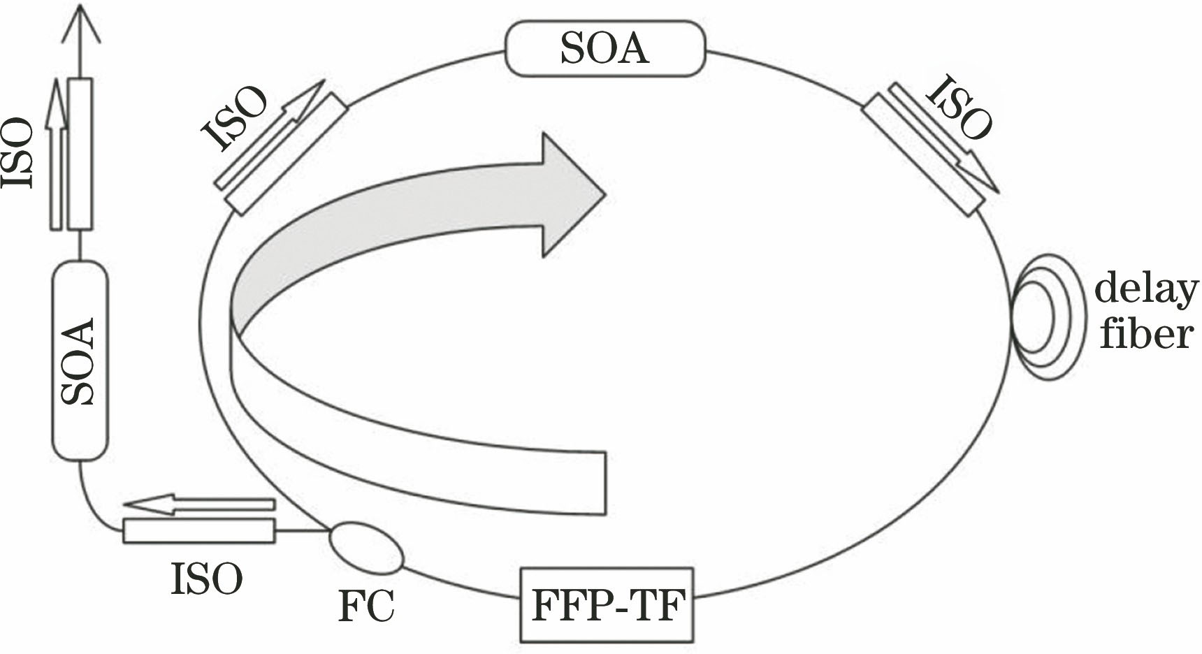 Schematic of FDML swept laser source