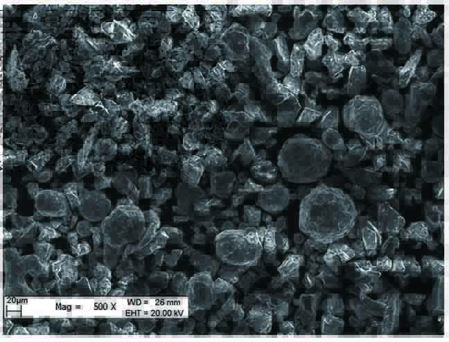 Morphology of Ni-Al/Al2O3-13%TiO2 cermet composite cladding powder