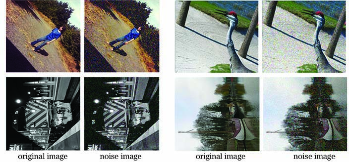 Partially synthesized noise images.